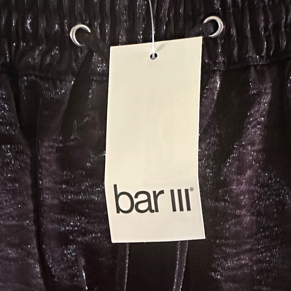 Bar III Shimmering Black Skirt XS NWT - Picture 7 of 8